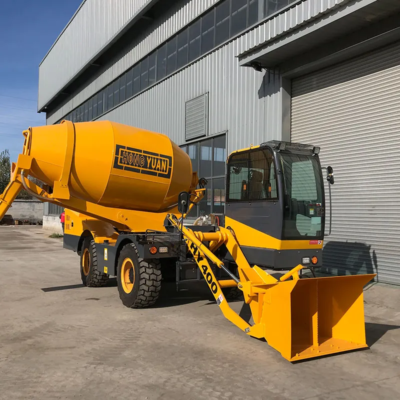 2024 Hot Sale Self Loading Mixer Machine Trailer Truck Self Load Concrete Mixer Hy400 Self Loading Cement Concrete Mixer Truck