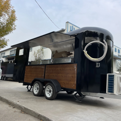 2025 Hot-Selling Mobile Street Kitchen Factory Customized Low Price Catering Fully Equipped Complete Kitchen Freezer Caravan Kiosk Fast Food Truck for Sale