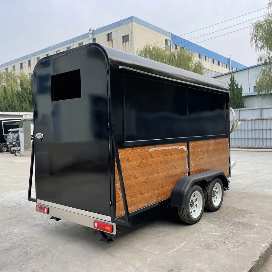 2025 Hot-Selling Mobile Street Kitchen Factory Customized Low Price Catering Fully Equipped Complete Kitchen Freezer Caravan Kiosk Fast Food Truck for Sale - Image 2
