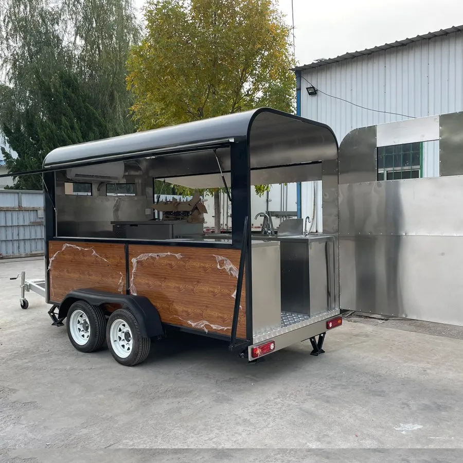 2025 Hot-Selling Mobile Street Kitchen Factory Customized Low Price Catering Fully Equipped Complete Kitchen Freezer Caravan Kiosk Fast Food Truck for Sale - Image 6